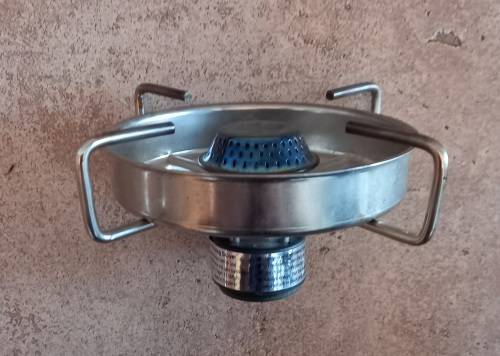 Coleman mini gas back-packing stove.