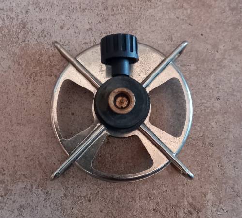 Coleman mini gas back-packing stove.