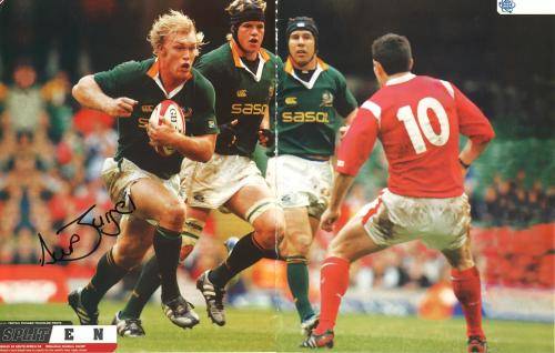 Originally signed Picture of Schalk Burger