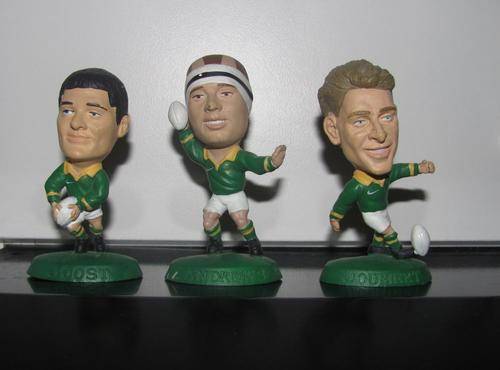 3 X 1995 World Cup Rugby Figurines