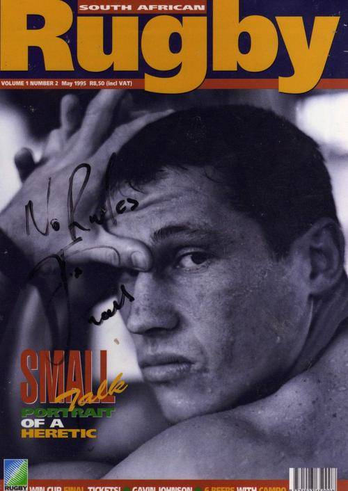 Original Signature of Rugby Bad Boy James Small