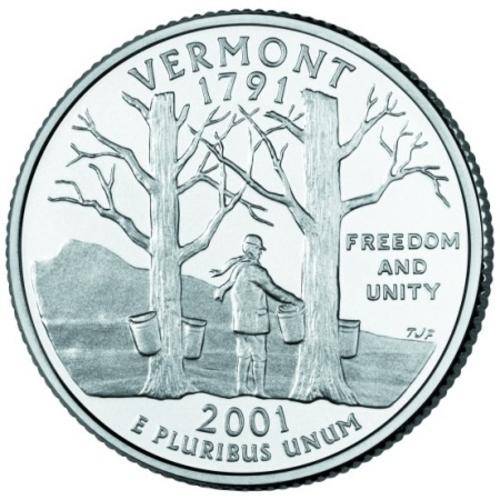2001 Vermont Commemorative State Quarter