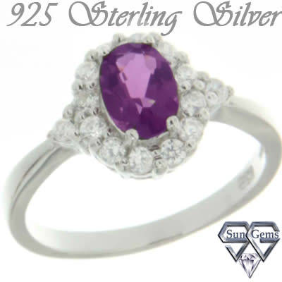 Solid 925 Sterling Silver With Cubic Zirconia stones ring size # 7 + 2.78g