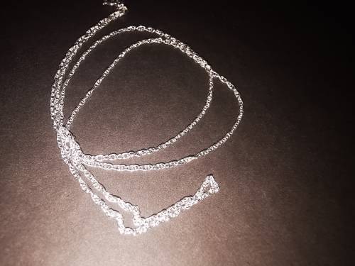 sterling silver necklace 45cm