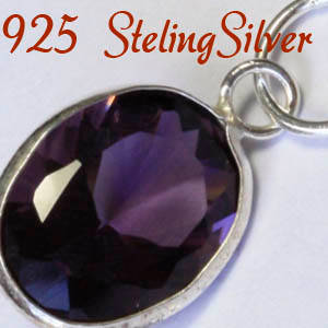 Russian Created AAA++ CZ & Solid 925 Sterling silver pendant 17mm + 0.63g