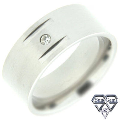 Solid Stainless Steel ring size 7# + 5.91g