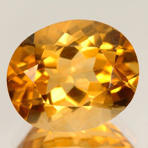 Natural Mined Oval Citrine 9.0x6.9mm 1.435cts