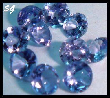 Natural Mined Tanzanite, 2.2mm, 0.490cts (parcel of 10 gems)