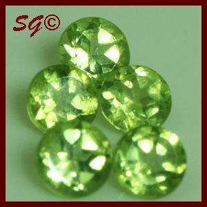 Natural Mined Peridot 3.1mm, 0.645cts
