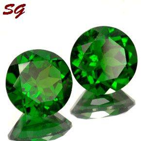 Natural Mined Chrome Diopside pair  3.15mm each & 0.241cts