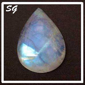 Natural Mined Rainbow moonstone 6.3mm X 4.35mm 0.675cts
