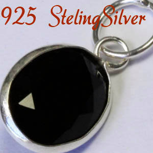 Russian Created AAA++ CZ & Solid 925 Sterling silver pendant 19mm + 0.52g