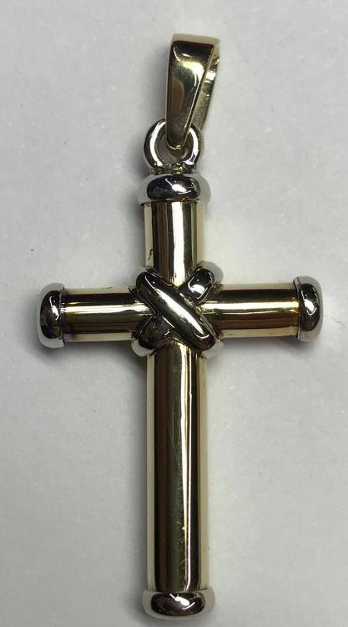 9ct White and Yellow Gold Pendant