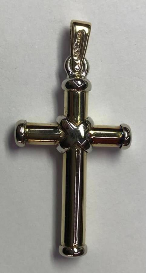 9ct White and Yellow Gold Pendant