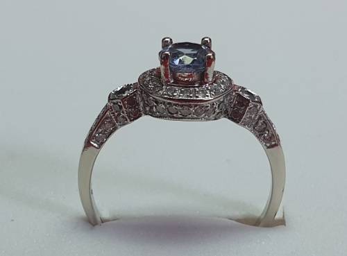 9ct White Gold Diamond Ring