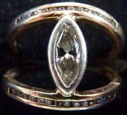 GENUINE DIAMOND RING / VERY HIGH QUALITY .65 VS I - 2.
