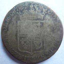 1689 BRITISH HALF CROWN SILVER COIN.