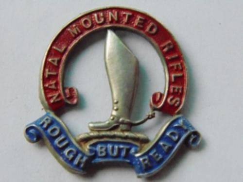 VERY SCARCE- ANTIQUE NATAL MOUNTED RIFLES / ZULU WAR BADGE?