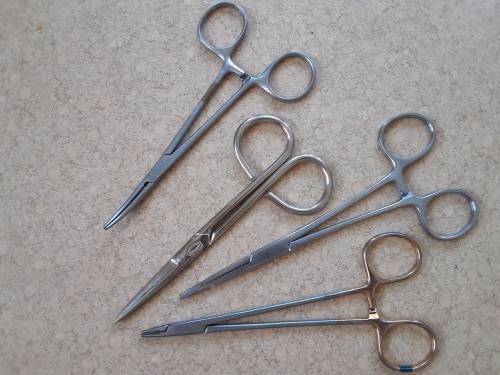 Surgical Clamps & Sheffield England pair of scissors!! All for 1 Bid!!