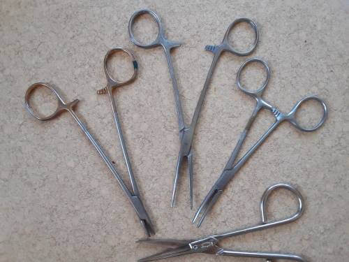 Surgical Clamps & Sheffield England pair of scissors!! All for 1 Bid!!