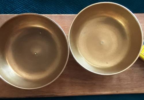 LOVELY!! 2 small vintage Brass bowls ~ BOTH 1 Bid!!*