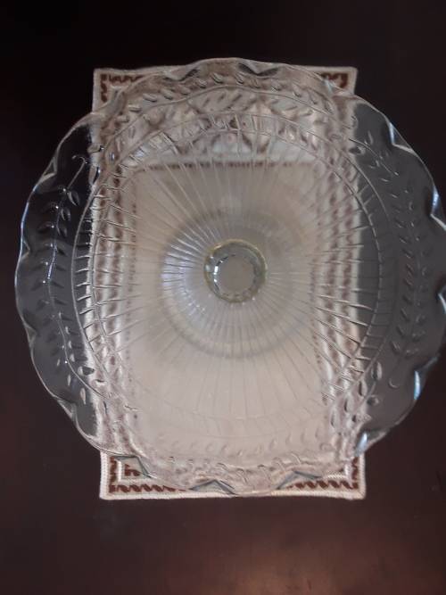 BEAUTIFUL!! Vintage GLASS CAKE STAND!!