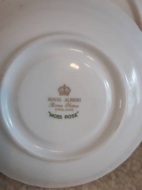 SALE! *Royal Albert* Moss Rose Bone china! Coffee saucer! Excellent condition!