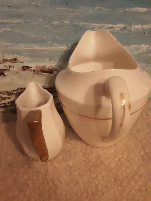 Pretty! 2 Vintage Porcelain *CREAMERS* ~ 1 Bid for both!
