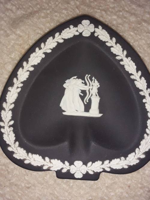Lovely! 4 vintage *TRINKET* `Holders` ~ Basalt, Belleek, Carlton Ware + Hutschenreuther! 1 BID!!