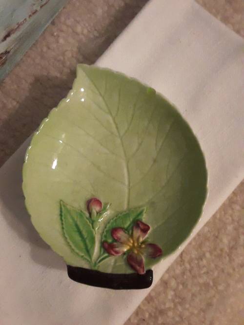 Lovely! 4 vintage *TRINKET* `Holders` ~ Basalt, Belleek, Carlton Ware + Hutschenreuther! 1 BID!!