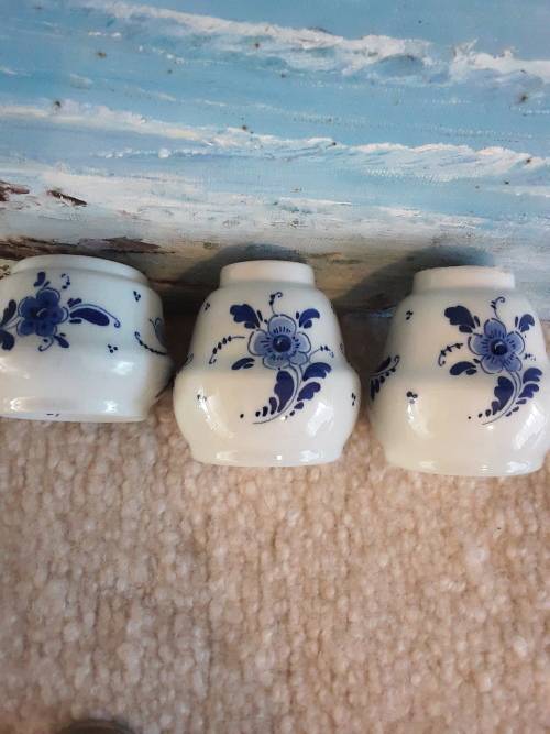 BEAUTIFUL!! Genuine Vintage *DELFT* Blue and White CRUET SET!! 1 Bid!