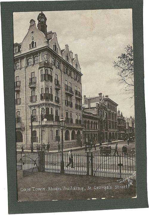 Unused Postcard of the Rhodes Building, St Georges Street, Cape Town