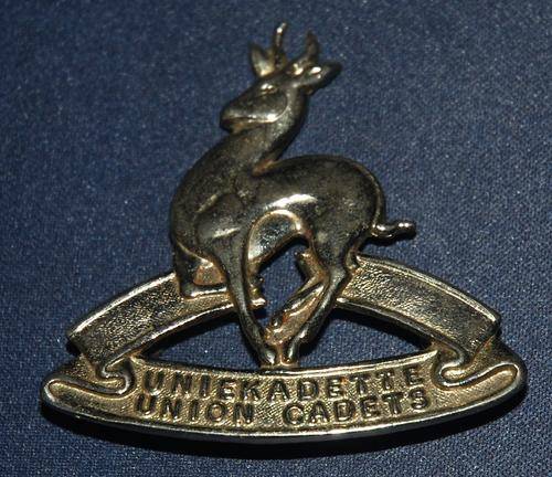 SA Army - Post WWII era Cadet Cap Badge