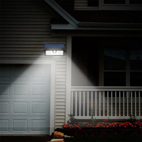 Black 20LED Solar Powerd Motion Sensor Light Outdoor Wall/Garden Outside Lamp