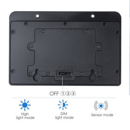 Black 20LED Solar Powerd Motion Sensor Light Outdoor Wall/Garden Outside Lamp