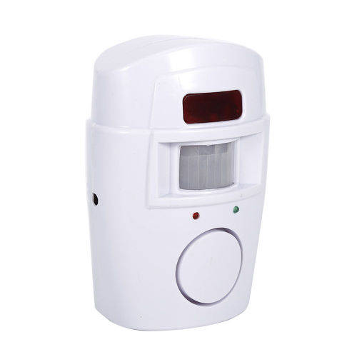 105dB Motion Sensor Detector Alarm Wireless IR Remote Control Security Device BE