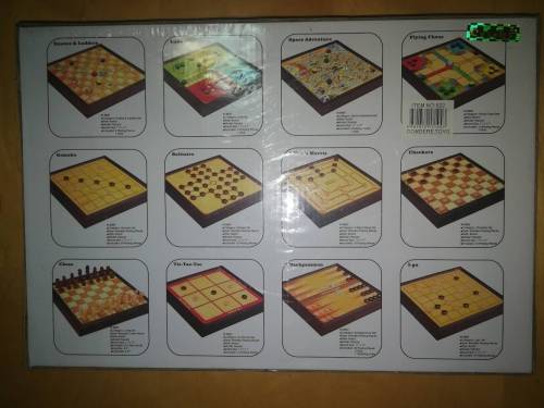 12 in 1 WOODEN CHESS SET