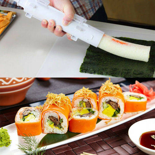 Sushi Roll Maker Making Kit Mold Sushezi Rice Roller Mould Kitchen Food DIY