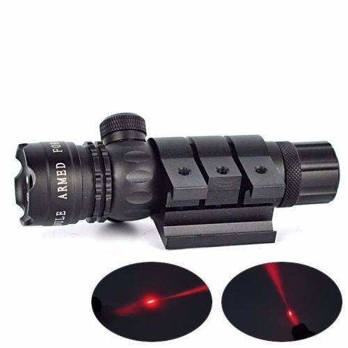 Tactical Red Dot Laser Sight Rifle Gun Scope Rail+Remote Switch Beam For Hunting