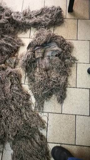 Ghillie Suit  ( L-XL)  Camo Woodland Camouflage Forest Hunting 4-Piece Set+Bag