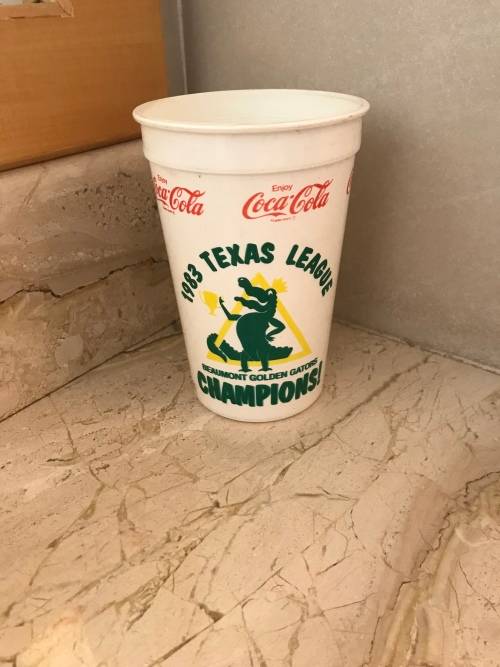 Promotional Plastic Coca-Cola Cup - 1983 Texas Championship Coke