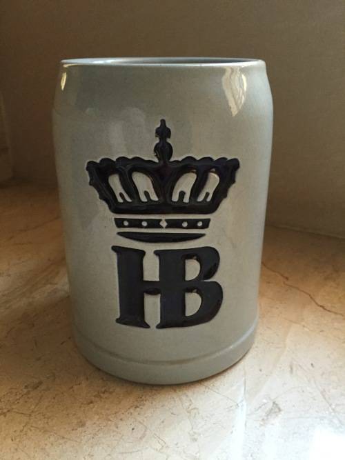Ceramic Beer Mug - German Brand - HB - Perfect for Oktoberfest