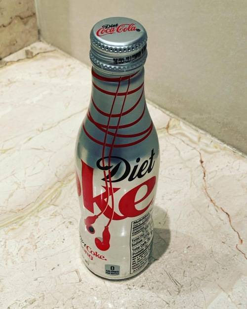 Collectible Aluminium Diet Coke Bottle - Share A Diet Coke and A Song - Coca-Cola