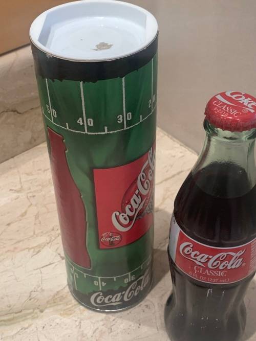 Collectible USA Glass Coke Bottle - Super  Bowl 2000 - Sealed Coca-Cola