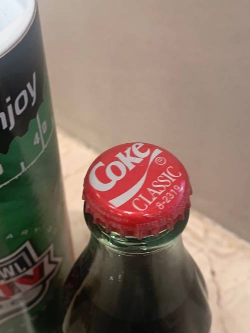 Collectible USA Glass Coke Bottle - Super  Bowl 2000 - Sealed Coca-Cola