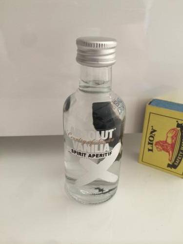50ml Miniature Absolut Vodka - Vanilia Glass Bottle
