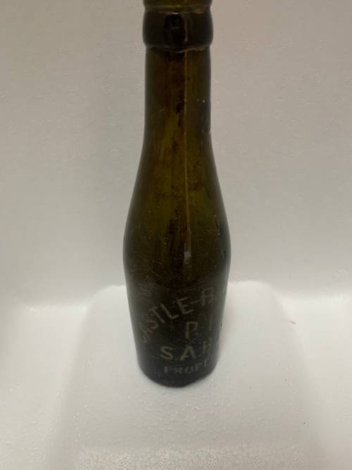 Old Castle Lager Beer Bottle - SA Breweries - Slight Damage At Base