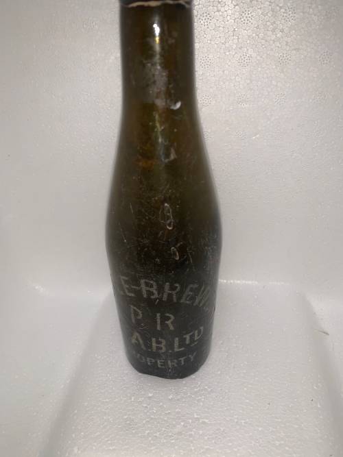 Old Castle Lager Beer Bottle - SA Breweries - Slight Damage At Base