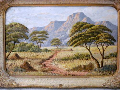 1950s OIL PAINTING BY P PAYNE !!