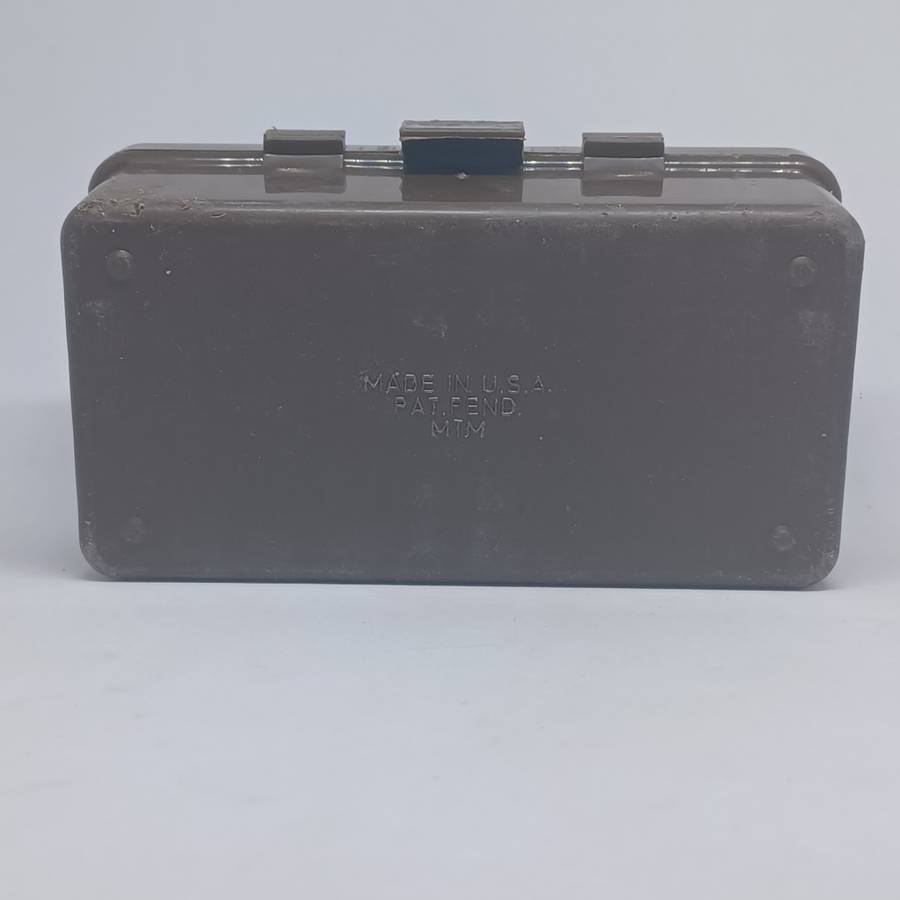 MTM 50 round ammo case-gard for 38-357 bullets. - Brown